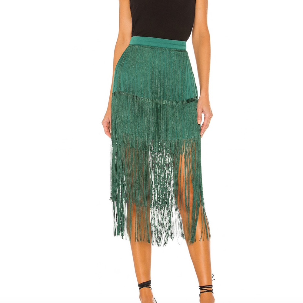 House of Harlow 1960 x Revolve fringe skirt xxs